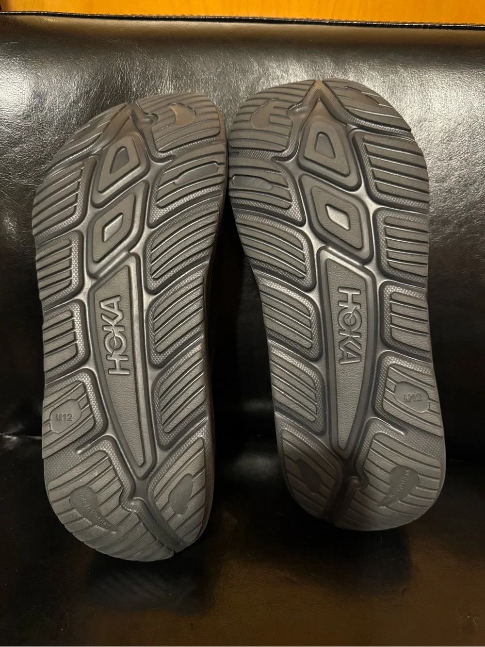 Hoka Black Slide Sandals